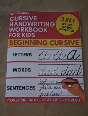 Cursive Handwriting Workbook for Kids Beginning Cursive